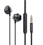 Metalen Oordopjes mini-jack Aansluiting Met Mic & Volume Control - Zwart - De beste producten voor iPhone, Samsung, Huawei en veel meer - KwaliteitLader.nl
