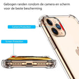 iPhone 11 Pro Hoesje - Schokbestendig - Bumper Case Anti Shock - Transparant - KwaliteitLader.nl