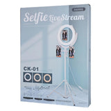 Ring Lamp LED Met Statief En Telefoonhouder - 3 Kleuren Dimbaar - Selfie Ringlight TikTok, YouTube, Make-up