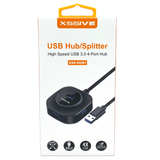 USB Hub Adapter 4 Poorten Splitter Voor Laptop / Computer - Zwart