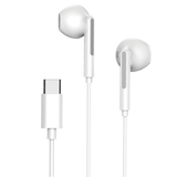 USB-C Oordopjes Met Mic & Volume Control - Wit