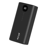 Rixus Powerbank 40000 mAh - 5 Poorten - Zwart