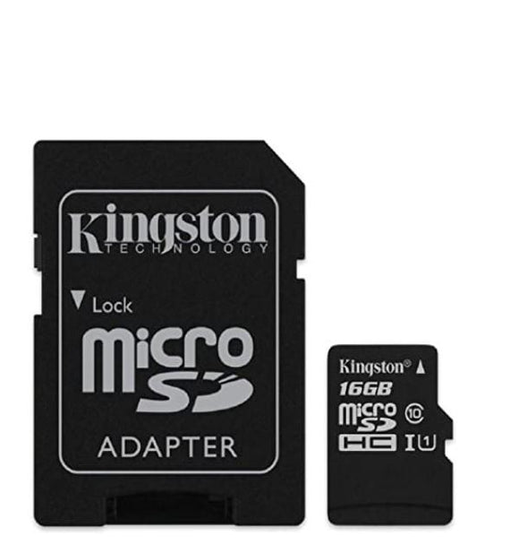 Geheugenkaart Micro SD 16GB Kingston Class 10 + Adapter - De beste producten voor iPhone, Samsung, Huawei en veel meer - KwaliteitLader.nl