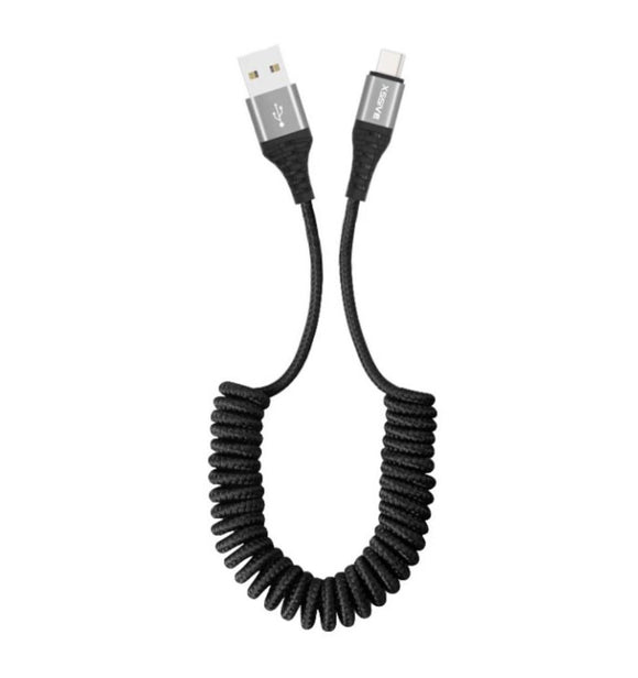 USB-C Uitrekbaar Oplaadkabel 1.5 meter - De beste producten voor iPhone, Samsung, Huawei en veel meer - KwaliteitLader.nl
