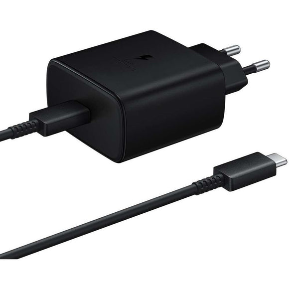 Samsung USB-C 45W Snellader Met USB-C Kabel Super Fast Charging - Zwart