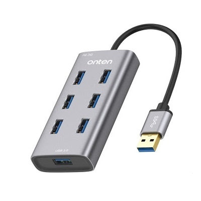 USB Hub 3.0 HighSpeed 7 Poorten - ONTEN
