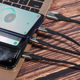 UNIQ Multi USB Universeel Oplaadkabel voor iPhone Lightning Micro en USB-C