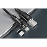 Magnetische USB-C En Micro USB Kabel Voor Samsung Android - 1 meter